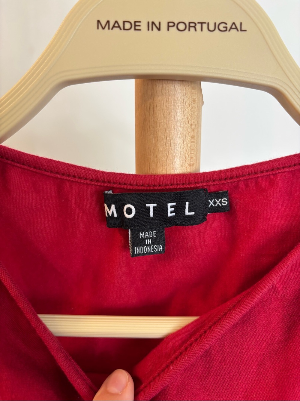 Motel Rocks Red high neck cami - Picture 2 of 4